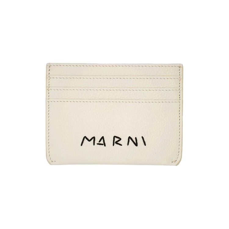

Картхолдер Marni Logo Detail Card Case, цвет Ivory