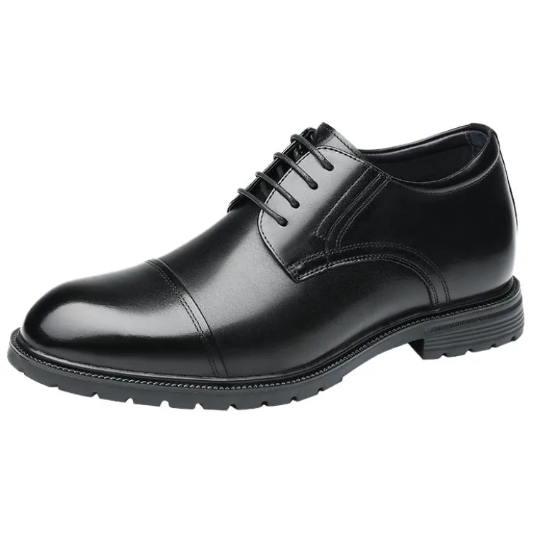 Повседневные кожаные туфли мужские low top Playboy, HH-WHS21S01 Black Height-Increasing
