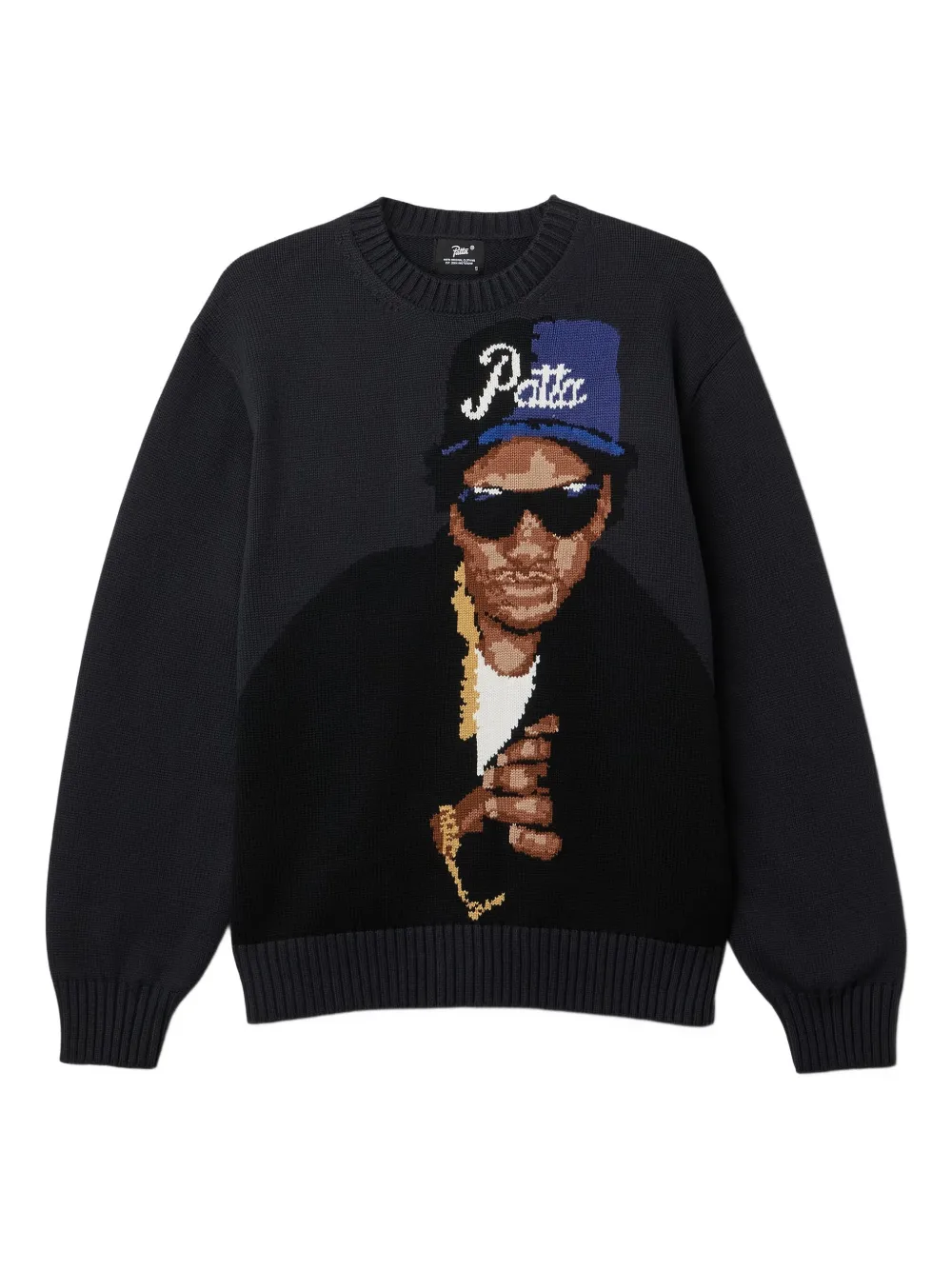 

Джемпер Easy с интарсией PATTA, черный