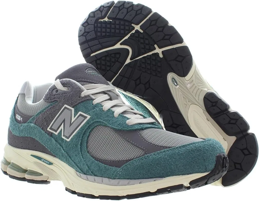 Кроссовки New Balance 2002R, Green, Grey-Green — фото 2