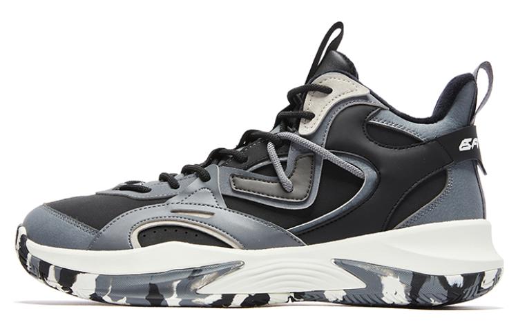 

QIAODAN Антискользящие износостойкие баскетбольные кроссовки мужские черные, цвет Black