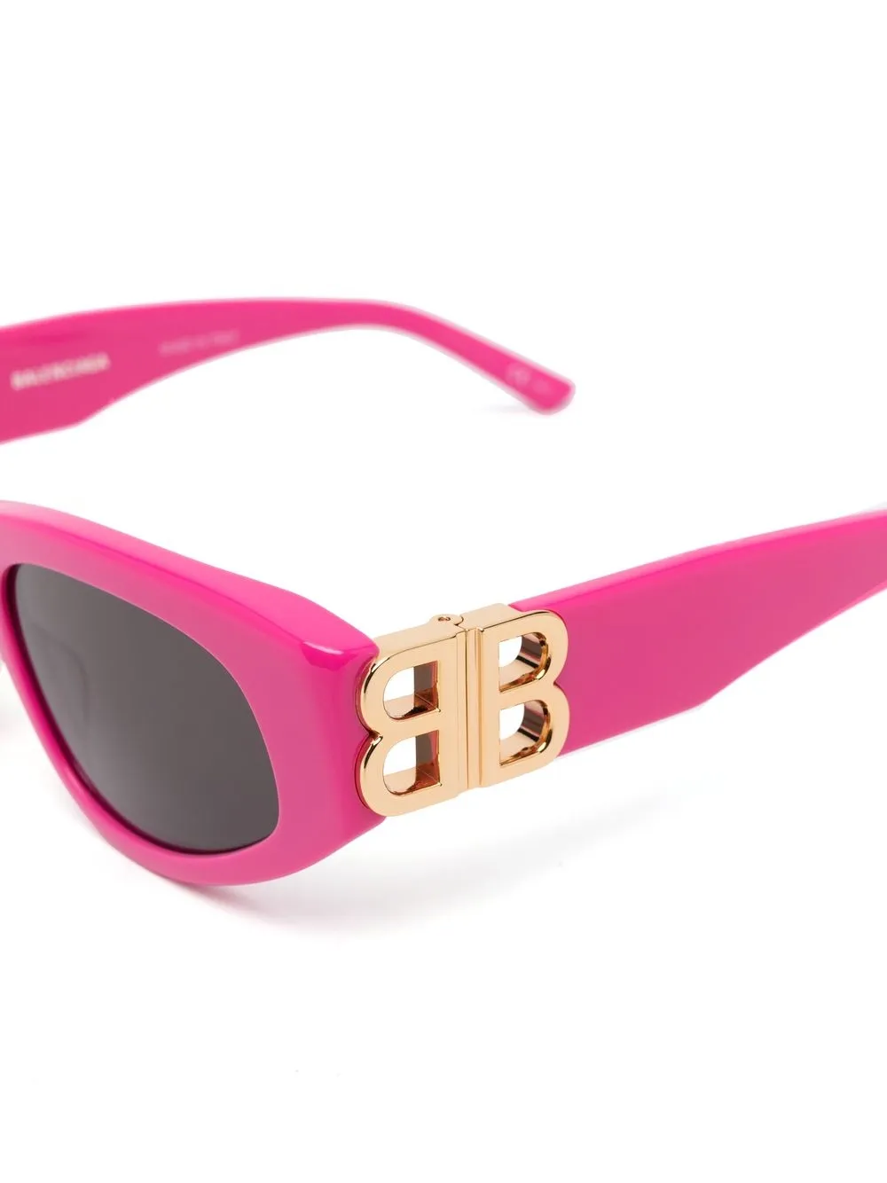 Солнцезащитные очки в оправе 'кошачий глаз' с логотипом Balenciaga Eyewear, розовый — фото 3