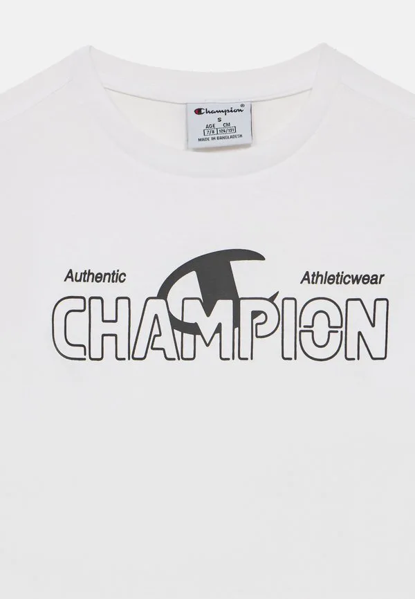 Футболка с графическим принтом и логотипом. Champion, White — фото 3