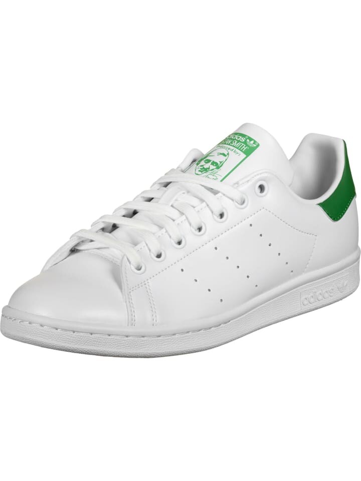 

Кроссовки на шнуровке adidas, цвет footwear white/green