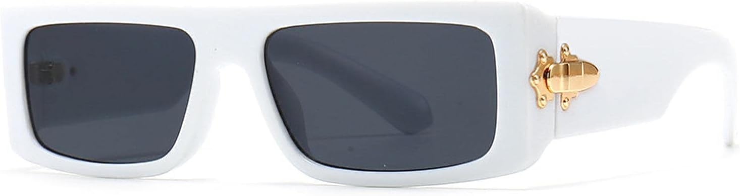 

Модные винтажные прямоугольные солнцезащитные очки для женщин и мужчин, роскошные, в маленькой оправе, с плоской верхней частью и градиентным линзовым покрытием, для женщин, защита от УФ-излучения UV400 TYUVIVO, 9