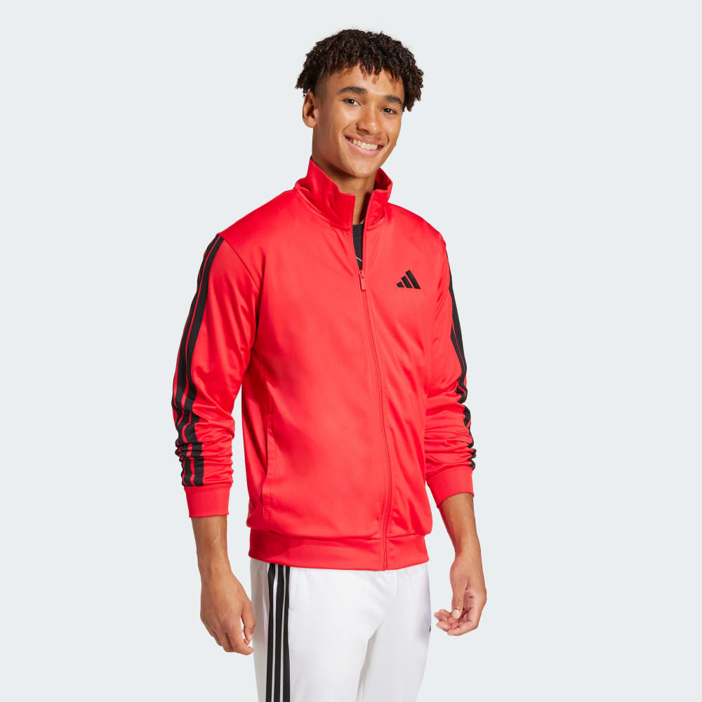 Спортивная куртка Adidas 3-Stripes Tricot Regular Track Jacket, цвет Pure Ruby — фото 4
