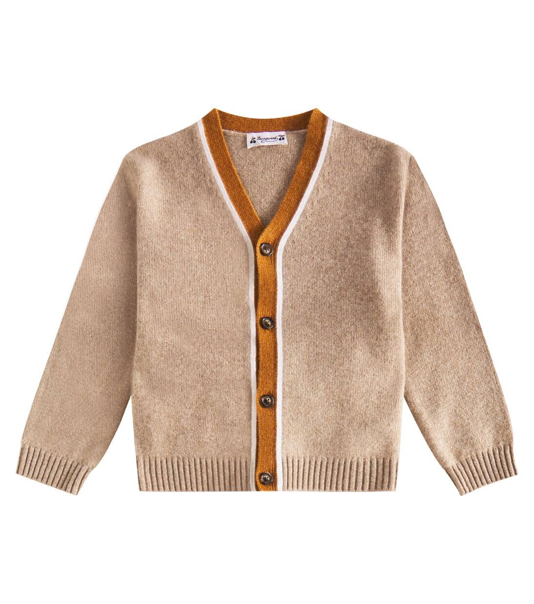 

Гарфилд кашемировый кардиган Bonpoint, цвет beige chine