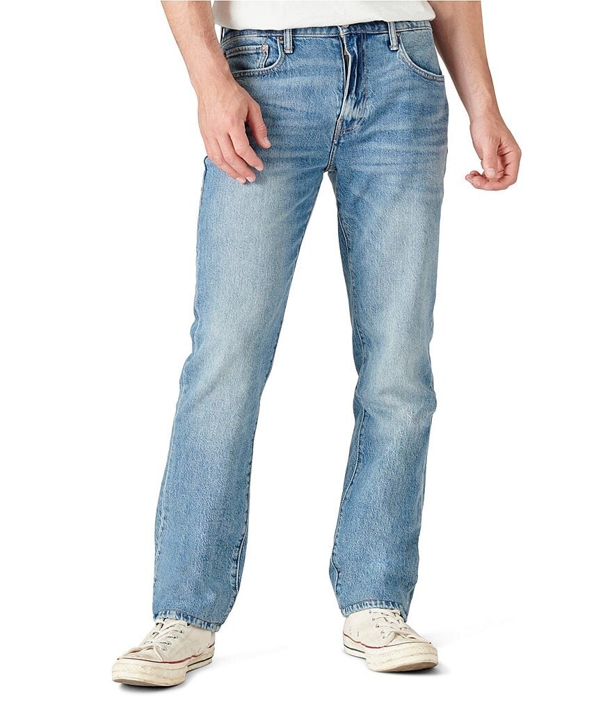 

Оригинальные прямые джинсы Lucky Brand 223, синий