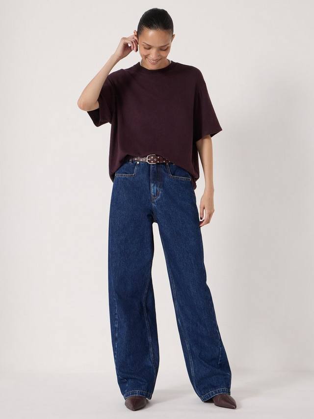 

Футболка Elle с коротким рукавом и круглым вырезом HUSH, Plum Purple