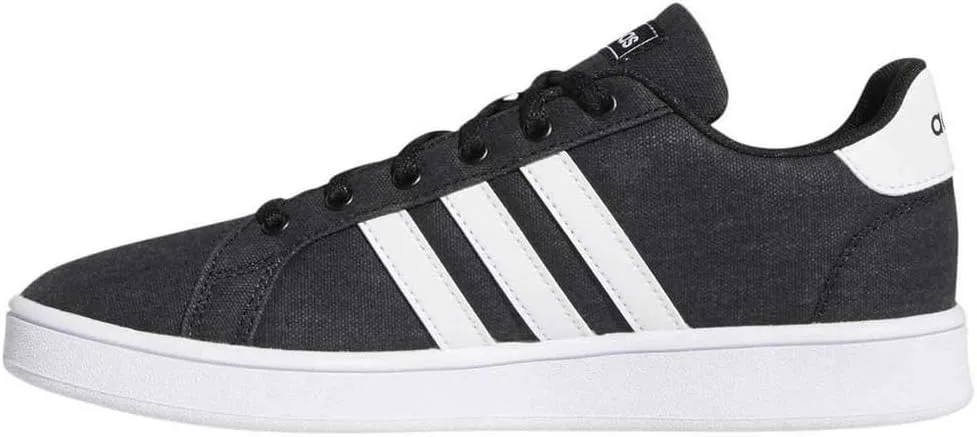 Детские теннисные кроссовки унисекс Grand Court Lifestyle на шнуровке adidas, черный — фото 4