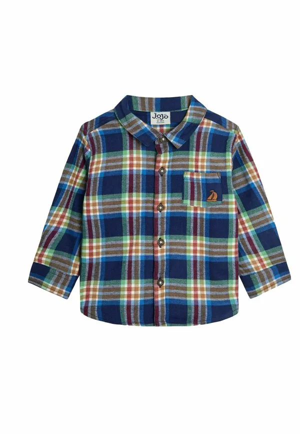 Рубашка прямого кроя с начесом Jojo Maman Bébé, Navy Blue