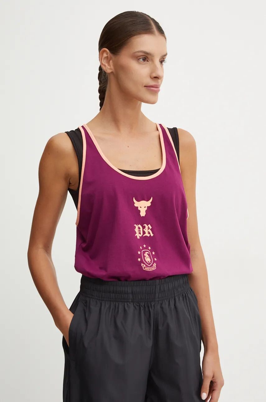 

Under Armour топ Project Rock, фиолетовый