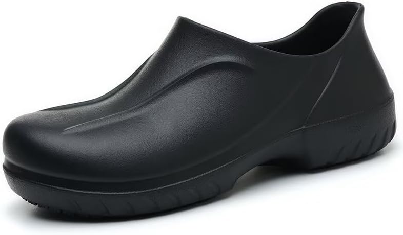 

Слипоны Blacklonng SR-класса с противоскользящей подошвой для женщин и мужчин, водоотталкивающие туфли для сферы общественного питания, садоводства или ухода за больными, черный