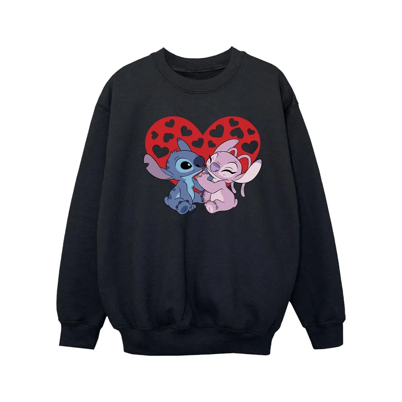 Свитшот с принтом Lilo & Stitch Disney, черный — фото 2