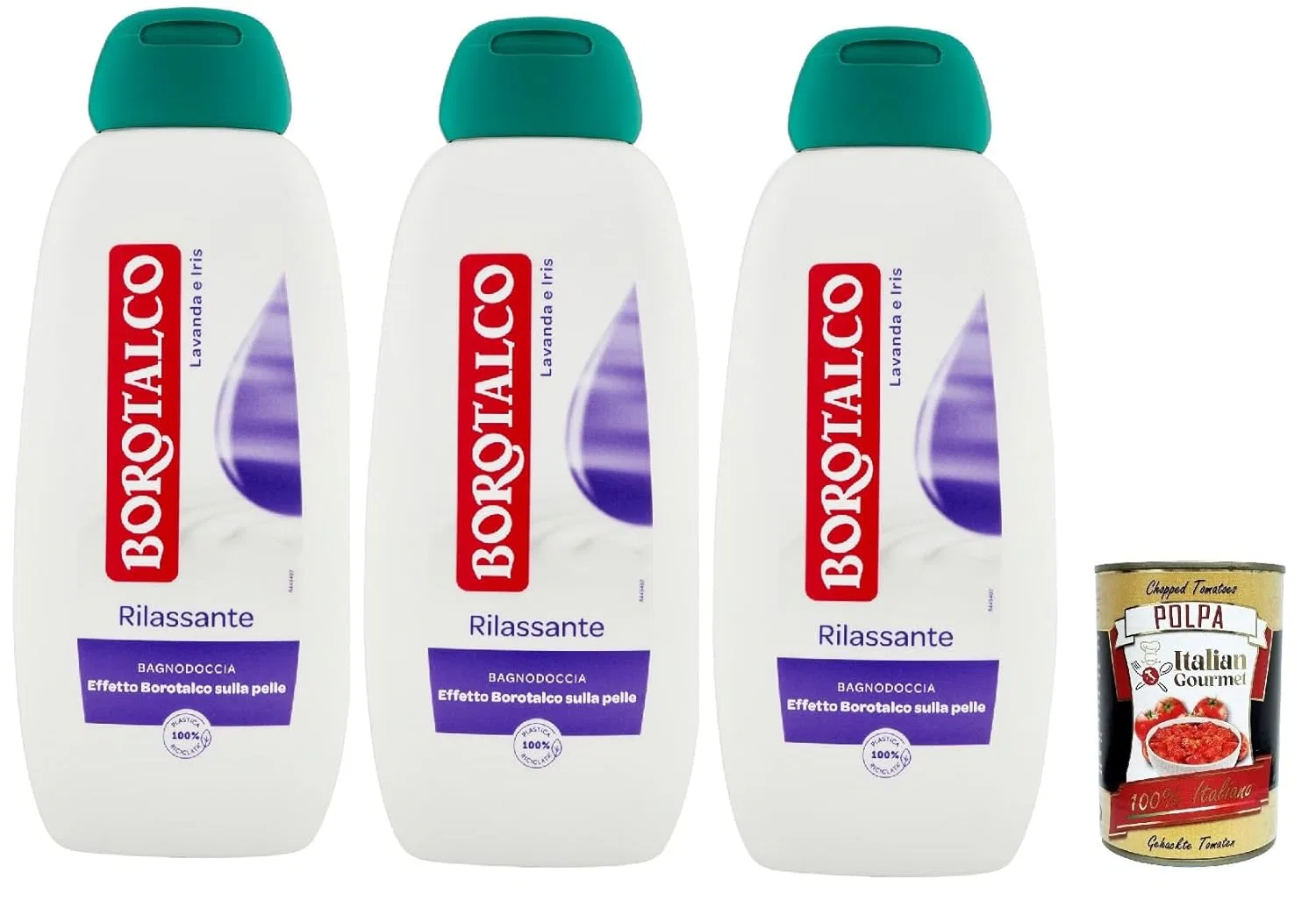 Пена для ванны Borotalco с ароматом лаванды и ириса, 3 x 450 мл Italian Gourmet E.R.