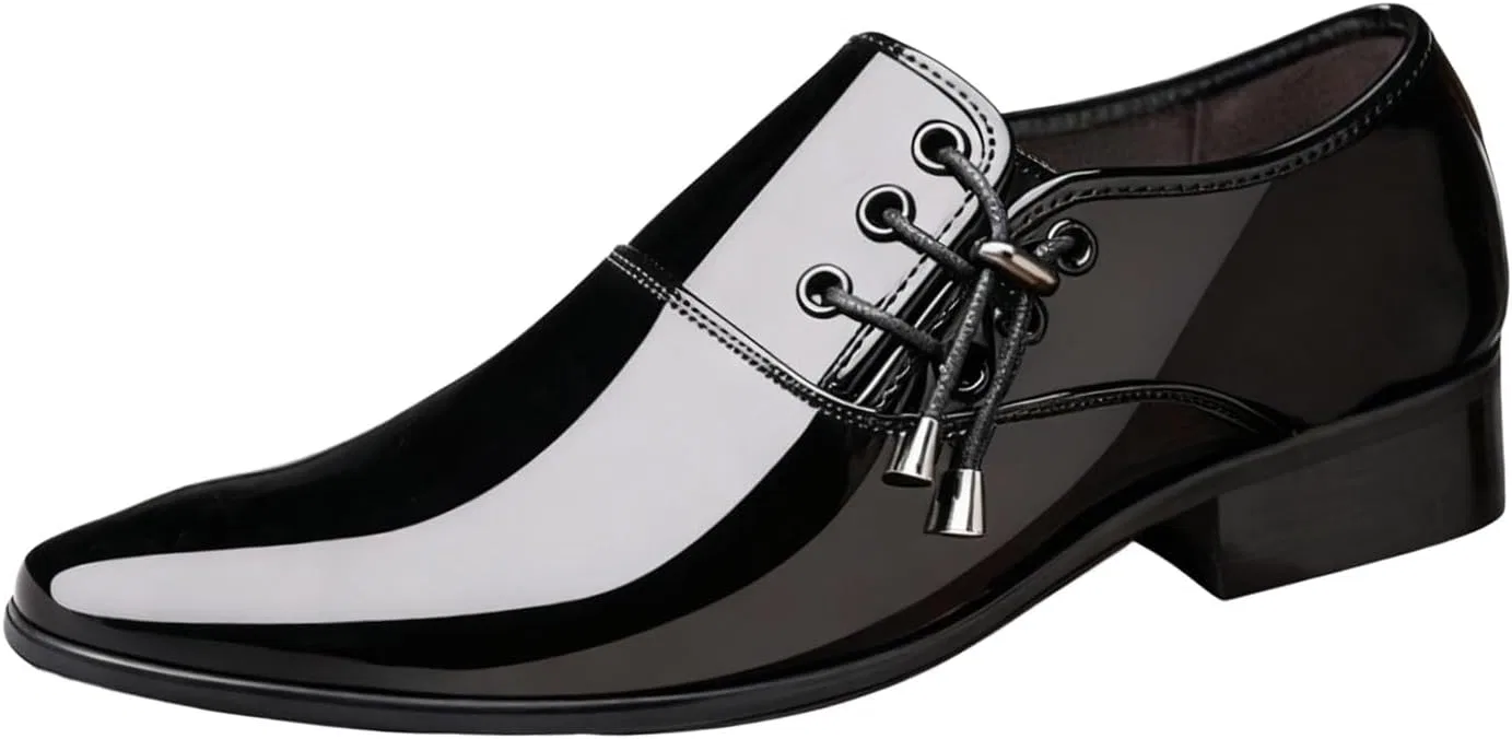 Лоферы на каблуке, Patent Leather, без бренда, без модели, Черный NXNBHSL