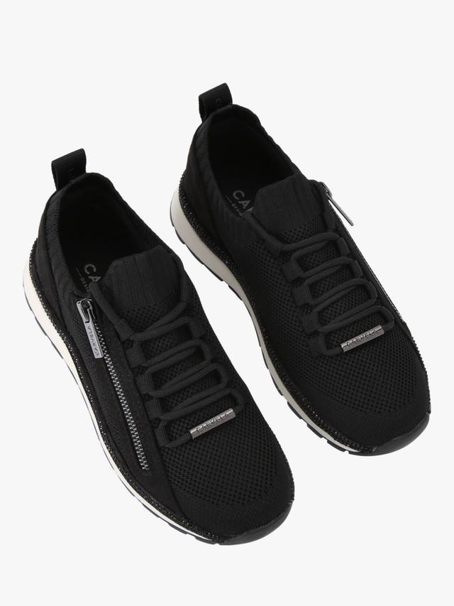 Pace Zip Knit Trainers Carvela, Black/Comb — фото 3