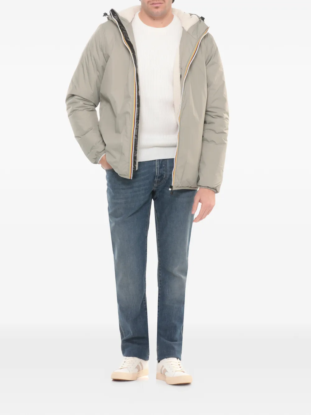 

Куртка The Real 4.0 с капюшоном K-Way, бежевый