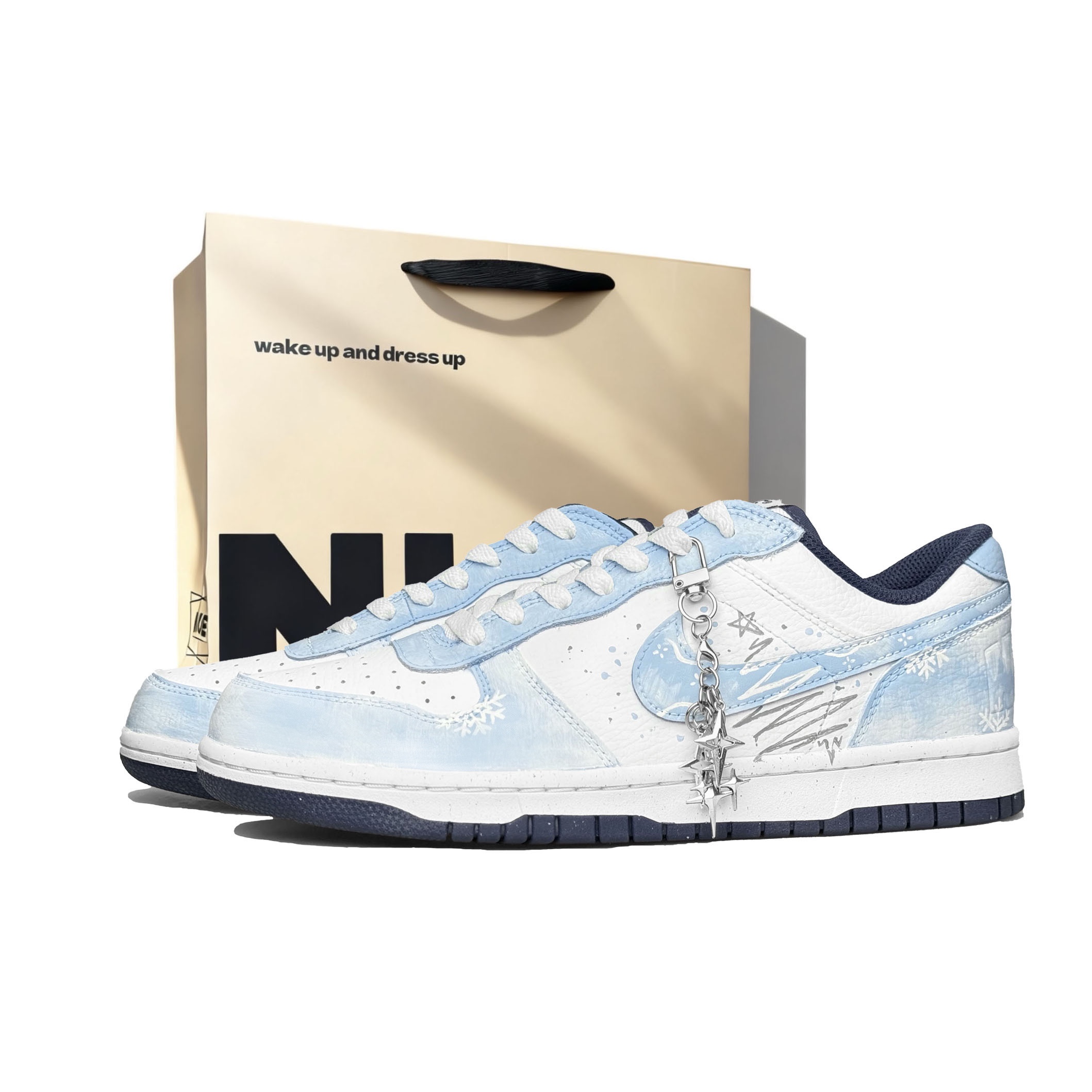 

Большие чернила, Starlight Christmas, устойчивая к истиранию сумка для покупок, низкие кроссовки для скейтборда мужские Carolina Blue Nike, Gradient North Carolina