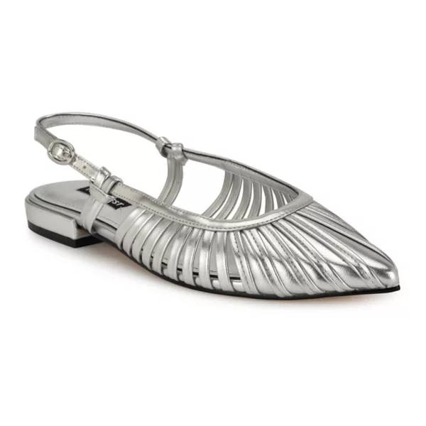 Женские туфли-лодочки Duria с острым носком Nine West, серебряный