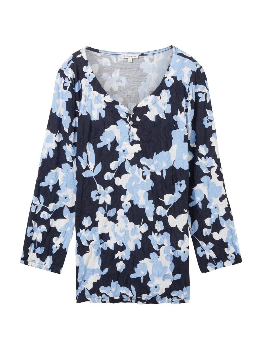 

Блуза TOM TAILOR Blouse, цвет Navy/Light blue
