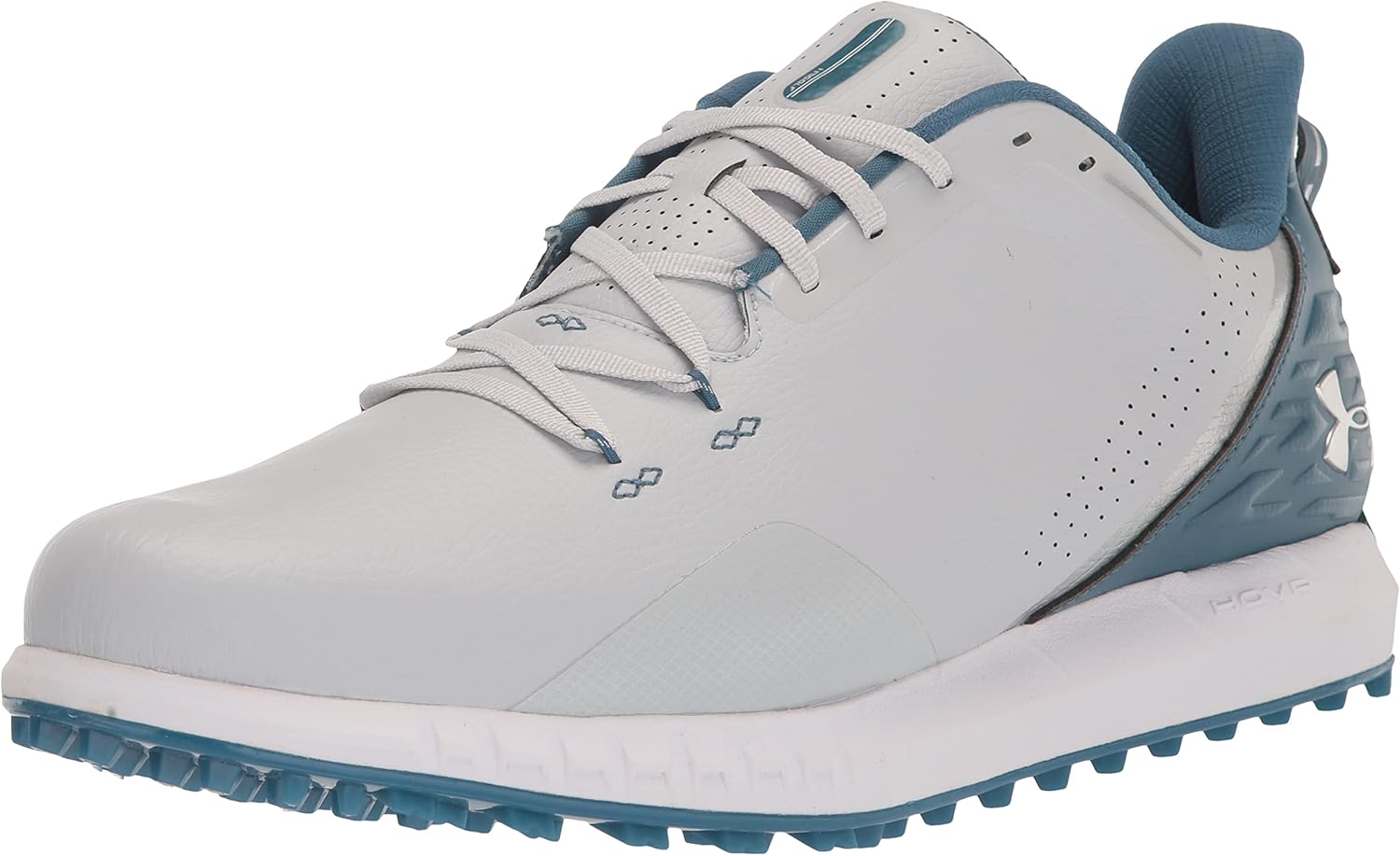 

Мужские гольф-ботинки Under Armour HOVR Spikeless, (102) Halo Gray/Static Blue/Metallic Silver