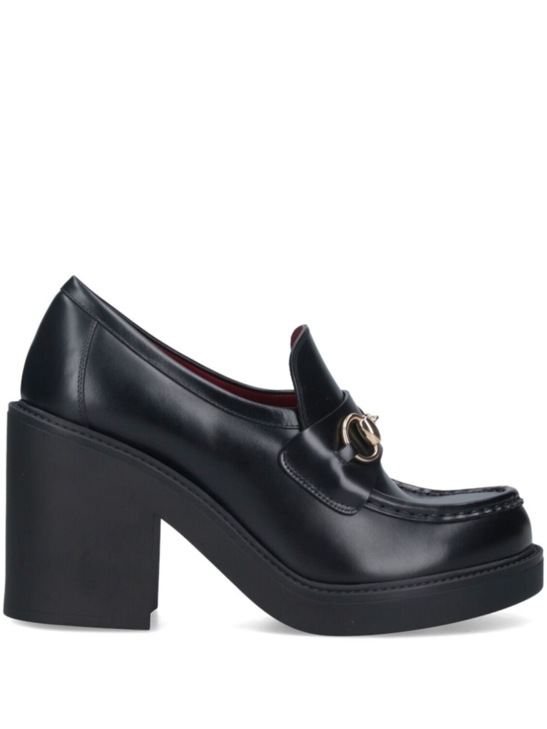 

Туфли Horsebit на платформе 100 мм Gucci, черный