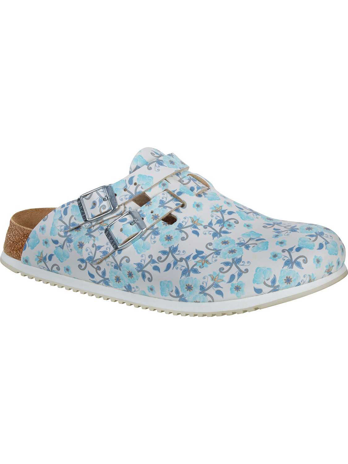 

Сабо Birkenstock Pantoletten Kay SL Blooming Roses, синий