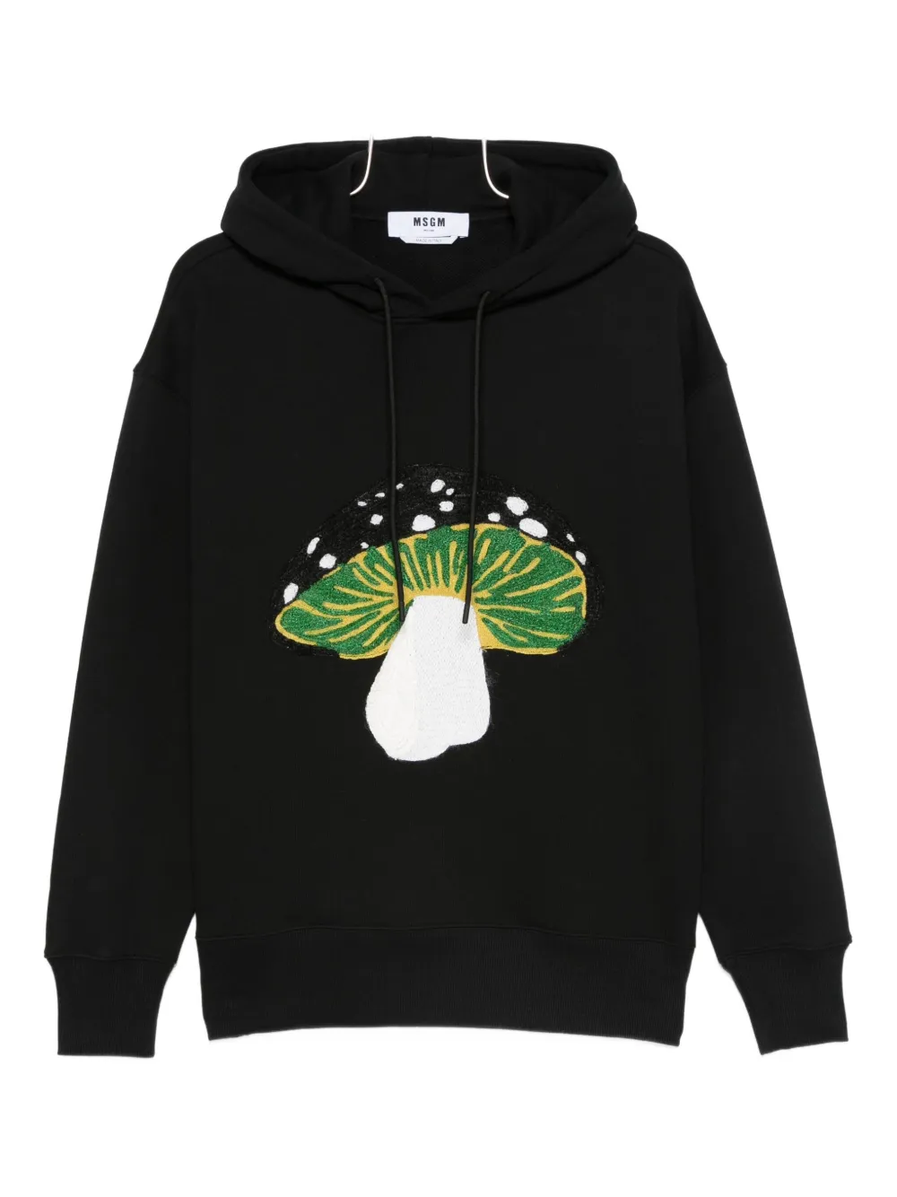 

Худи с вышивкой в виде грибов MSGM, черный
