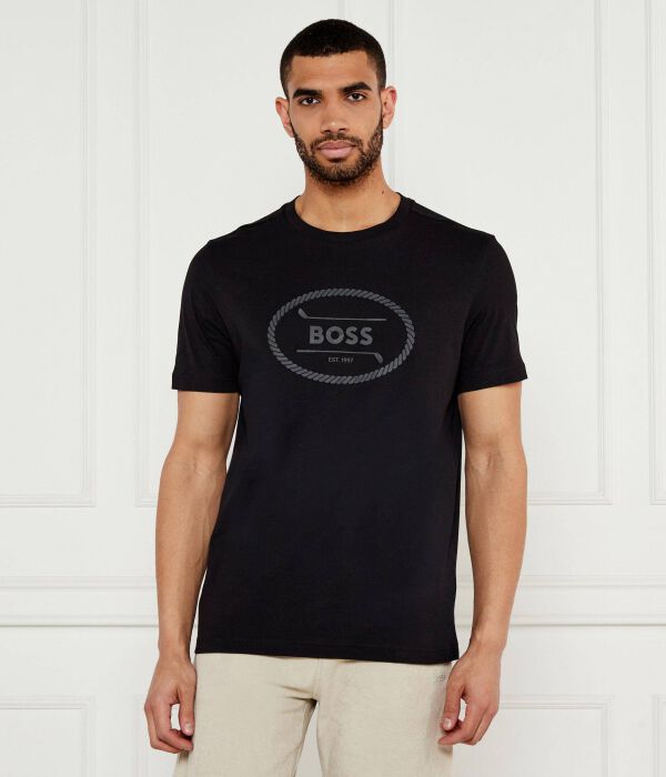 

Логотип футболки наследие Regular fit Boss Green, черный