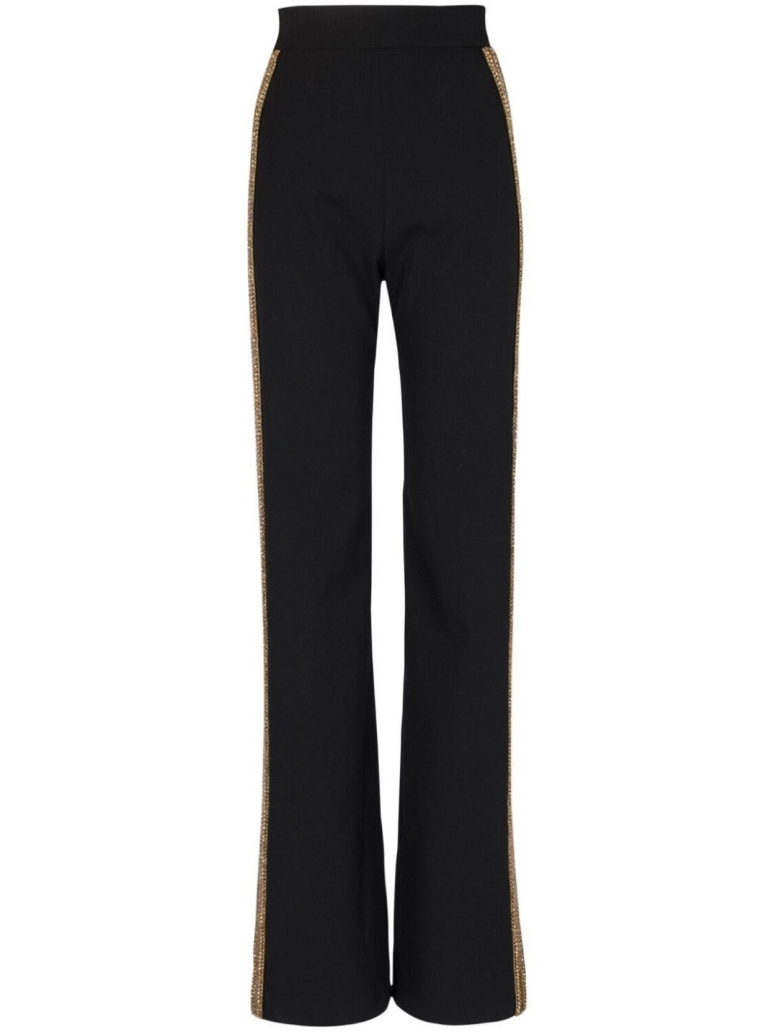 

Balmain sequin-embellished wide-leg trousers, черный