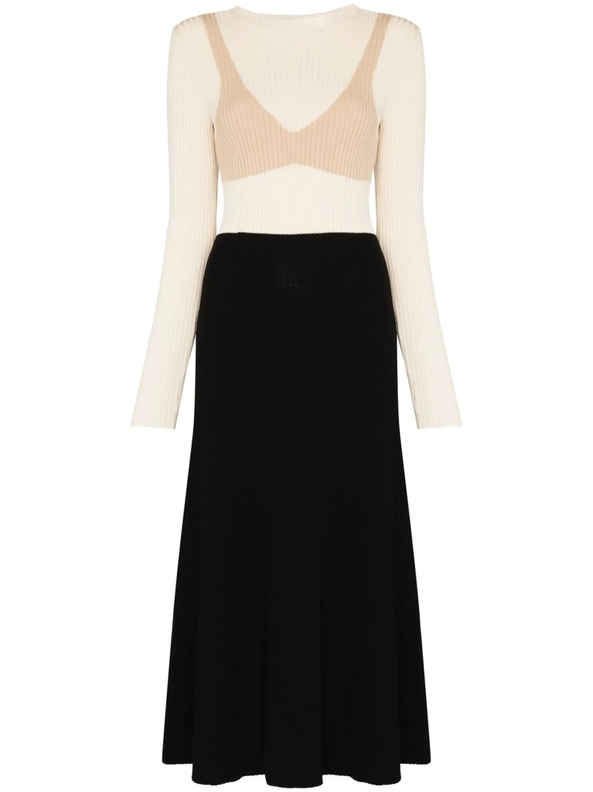 

Трикотажное платье с принтом A.W.A.K.E. Mode, бежевый