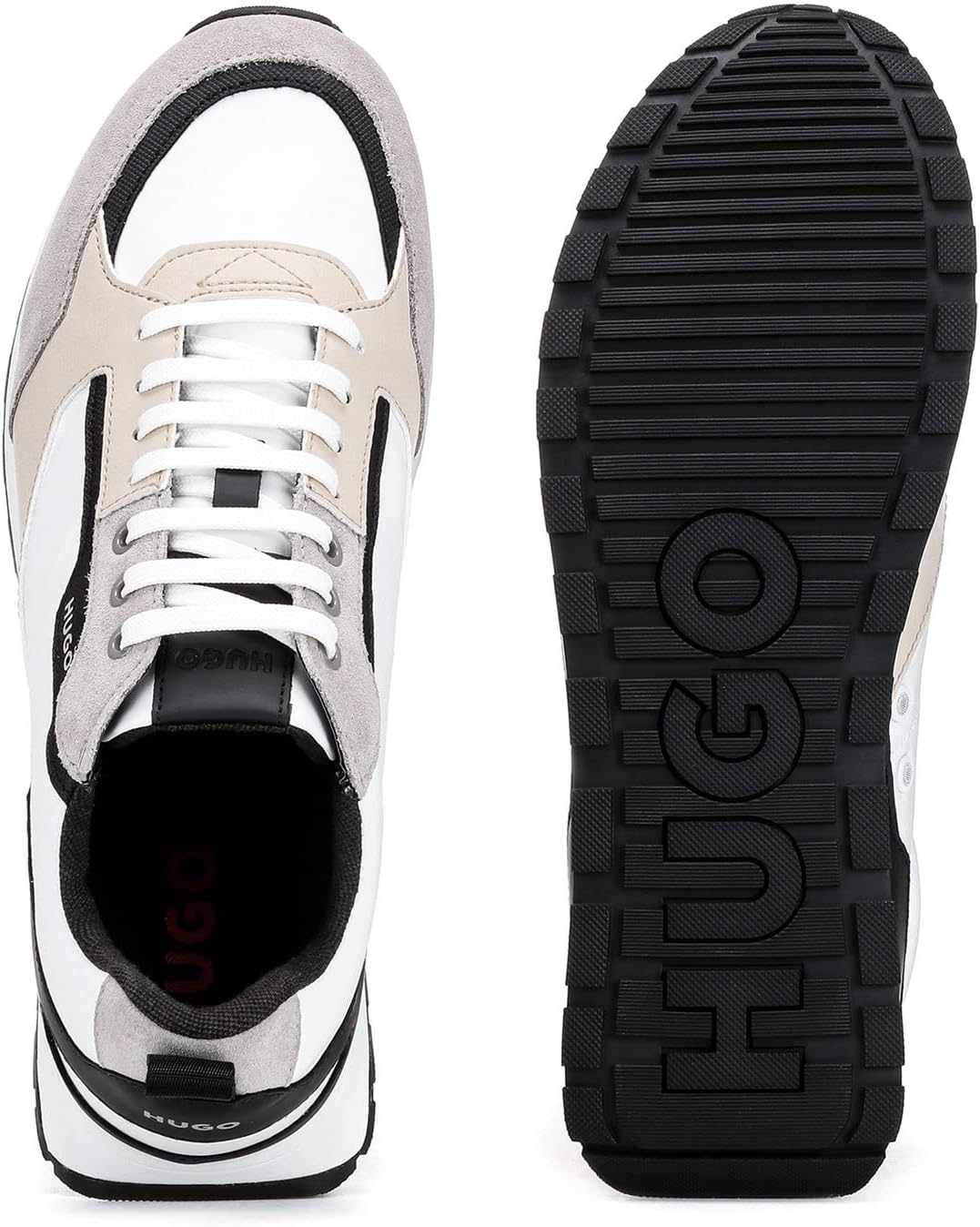 Кроссовки Hugo Men's Icelin_Runn_nypu, White — фото 4