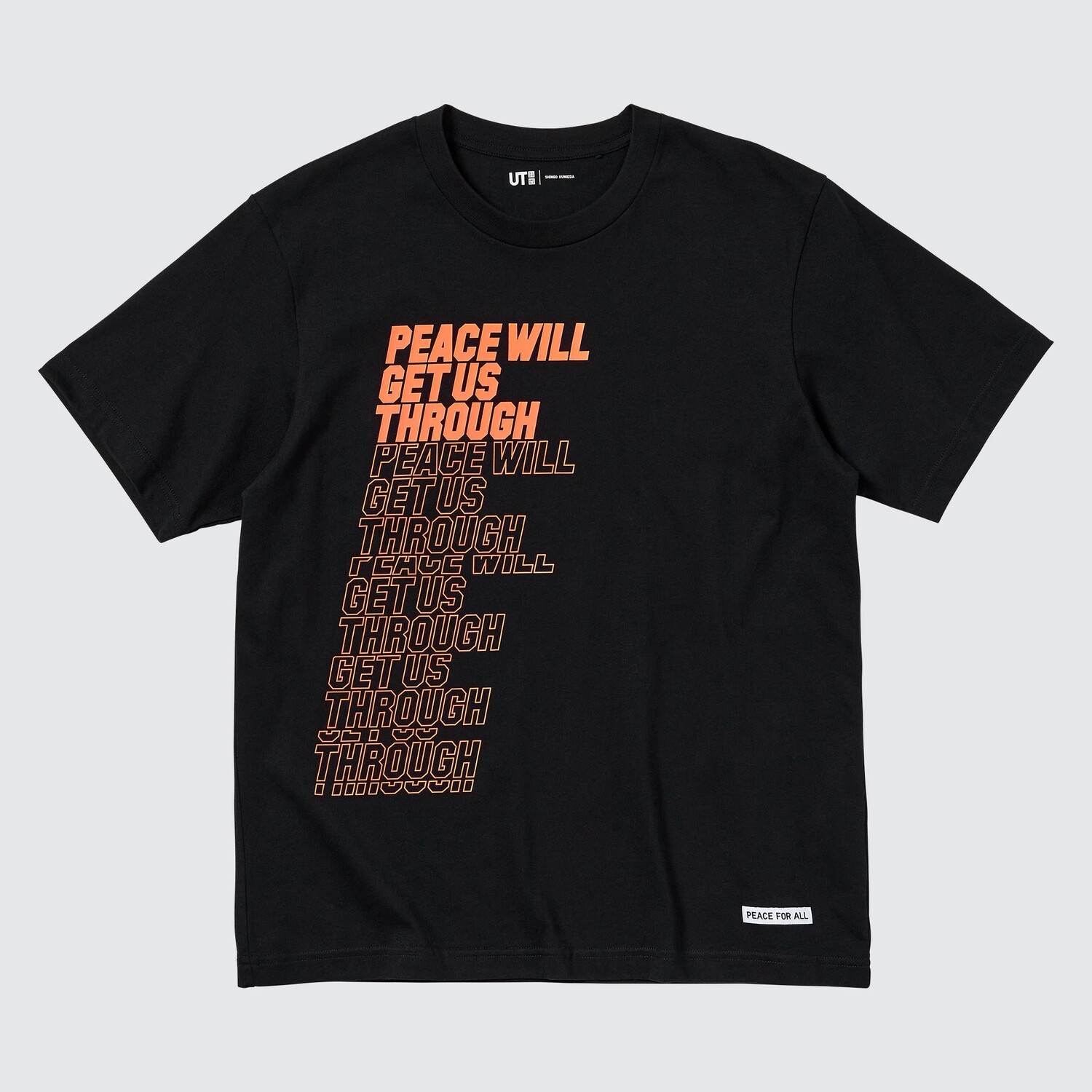 

Футболка Uniqlo Peace For All Shingo Kunieda, черный