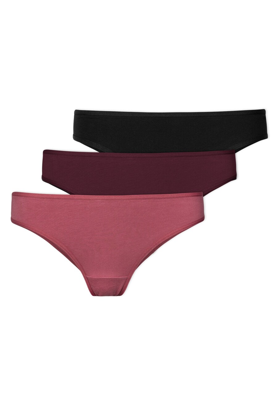 

Трусики SNOCKS Brazilian, цвет Dusky pink/Wine red/Black