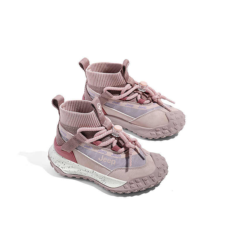 Кроссовки Jeep Kids Lifestyle Shoes Kids High-top Pink, розовый — фото 3