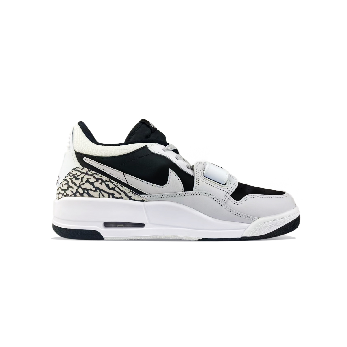 Jordan Legacy 312 Horse Gold Texture Low top детские баскетбольные кроссовки Black White Unisex — фото 3