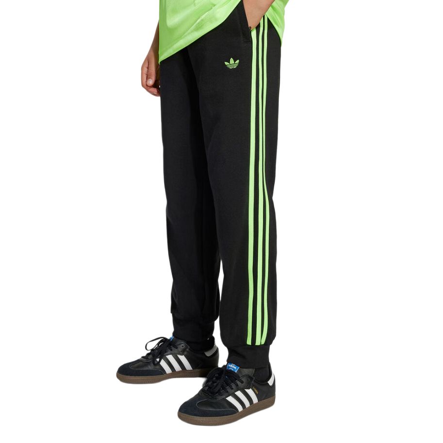 Детские вязаные спортивные штаны Adidas Originals, черный — фото 3