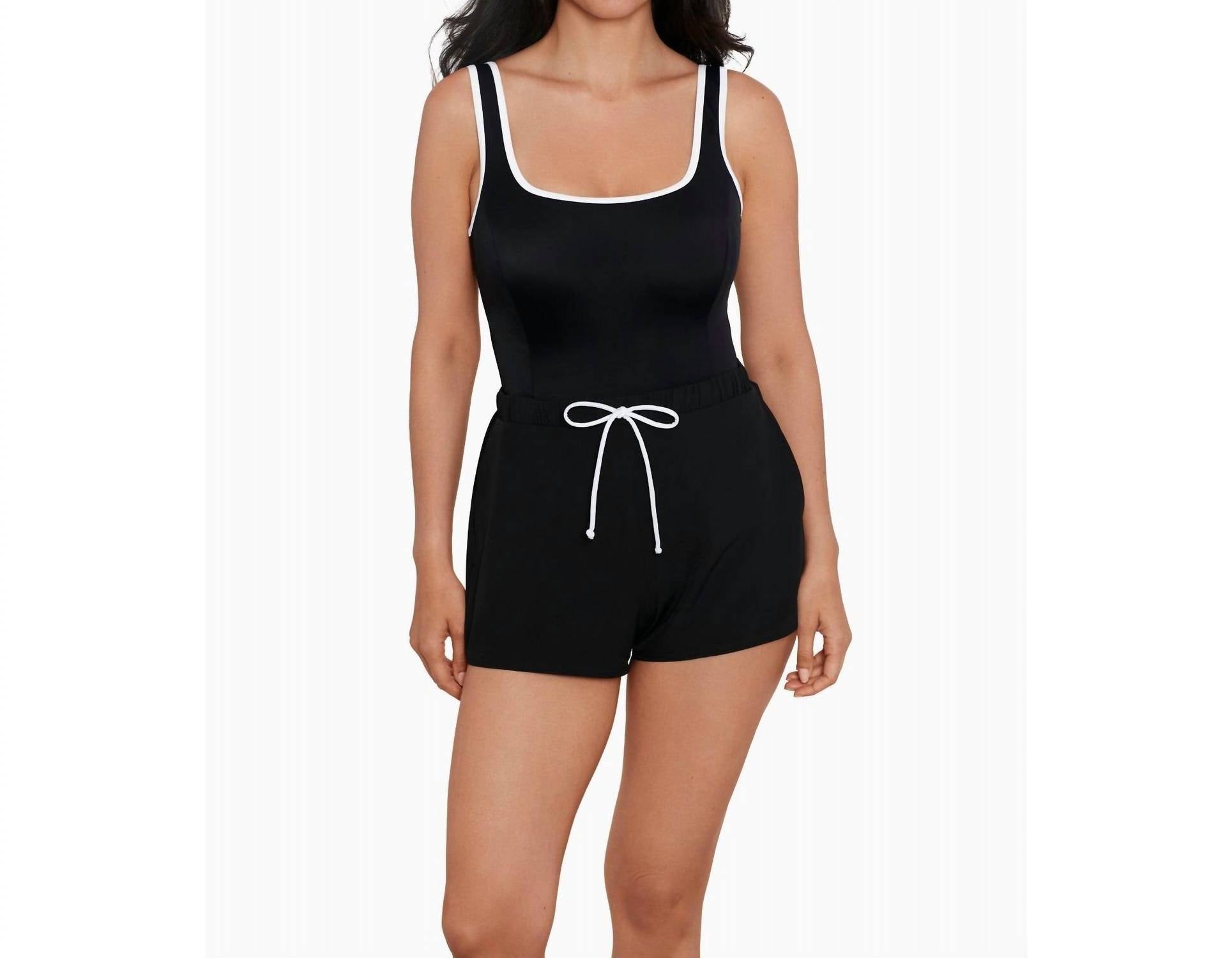 

Плавки-джоггеры Colorblock в черном/белом цвете Penbrooke