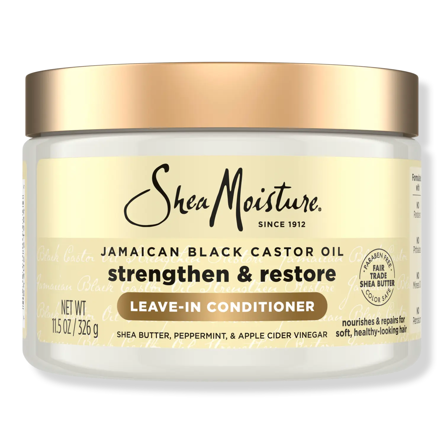 

100% чистое ямайское черное касторовое масло, несмываемый кондиционер для волос. SheaMoisture