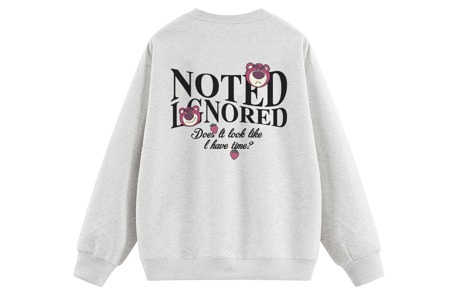 

Толстовка унисекс с круглым вырезом, средней толщины Disney, 花灰色【加绒加厚】