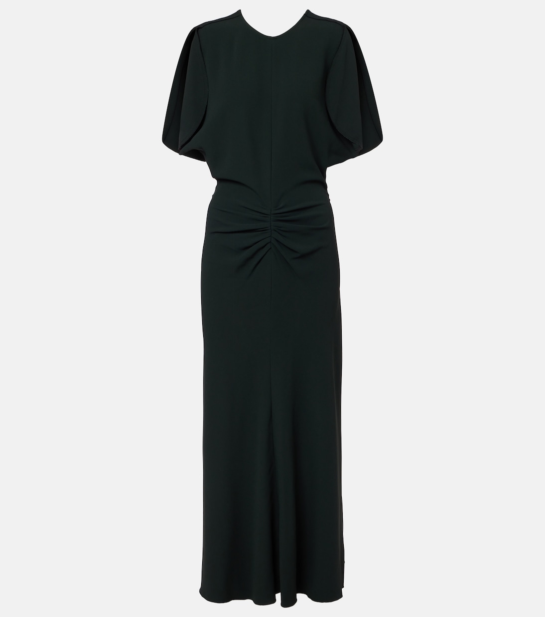

Собранное платье миди Victoria Beckham, Dark Pine