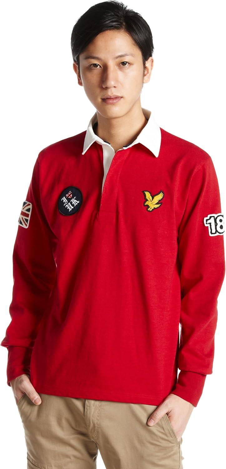 

Рубашка-поло Lyle & Scott LA111341406 для регби, красный