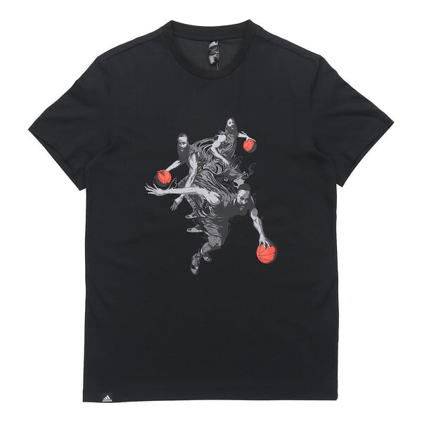 

Футболка harden mvmt gu short sleeve men's black Adidas, черный