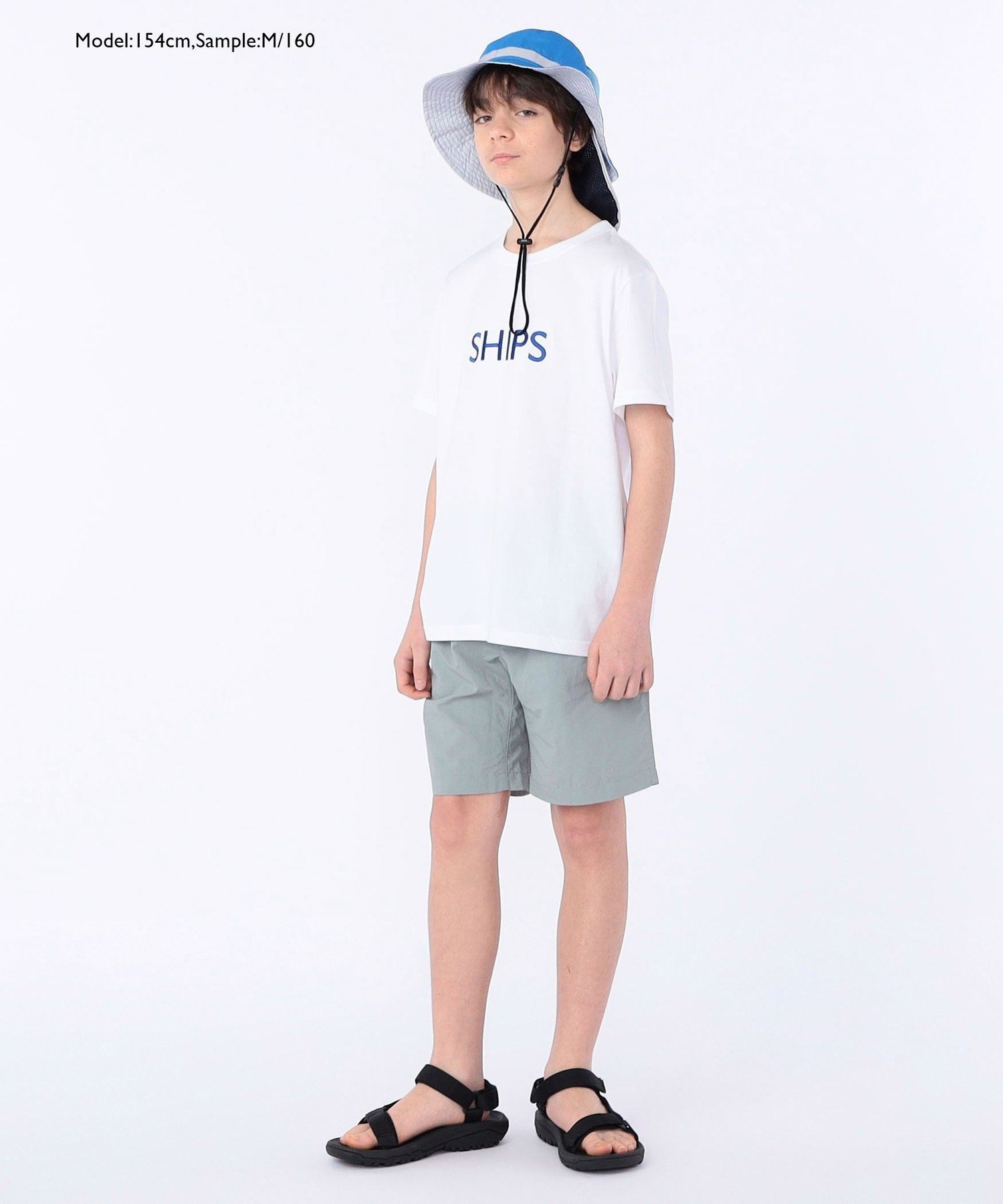 Шорты Gramicci: 100-160 см / Прочные нейлоновые шорты SHIPS KIDS, Sky Blue — фото 4