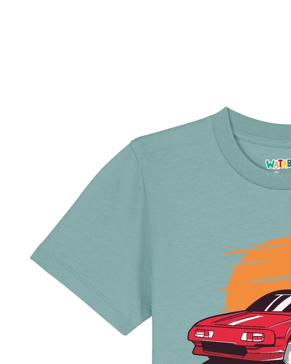 Футболка из биохлопка Wat? Apparel, teal monstera — фото 3