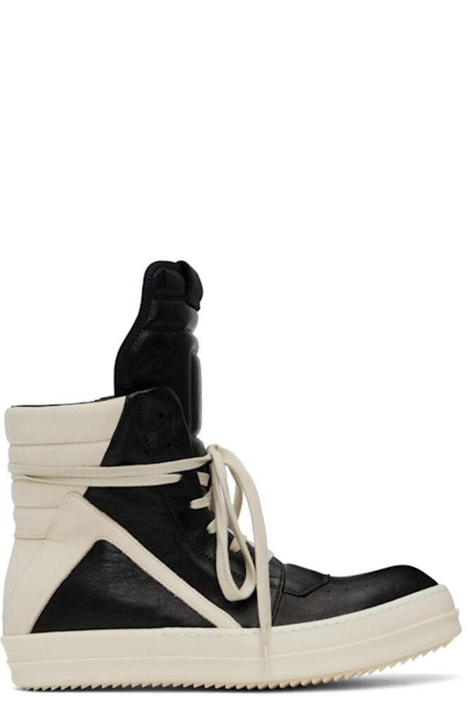 

Кроссовки Hollywood Geobasket черного и бежевого цвета Rick Owens