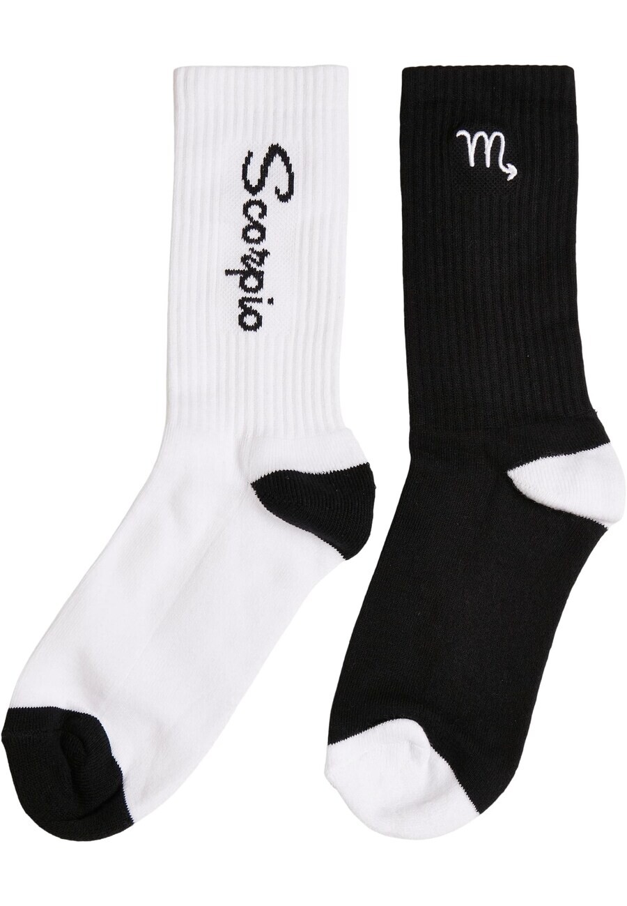 

Носки Mister Tee Socks Zodiac, черный/белый