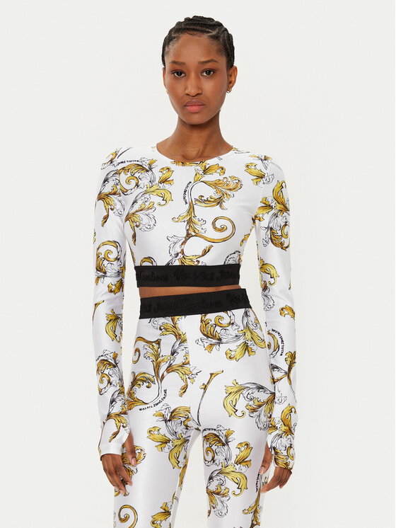 

Блузка облегающего кроя 78HAH218 Versace Jeans Couture, белый