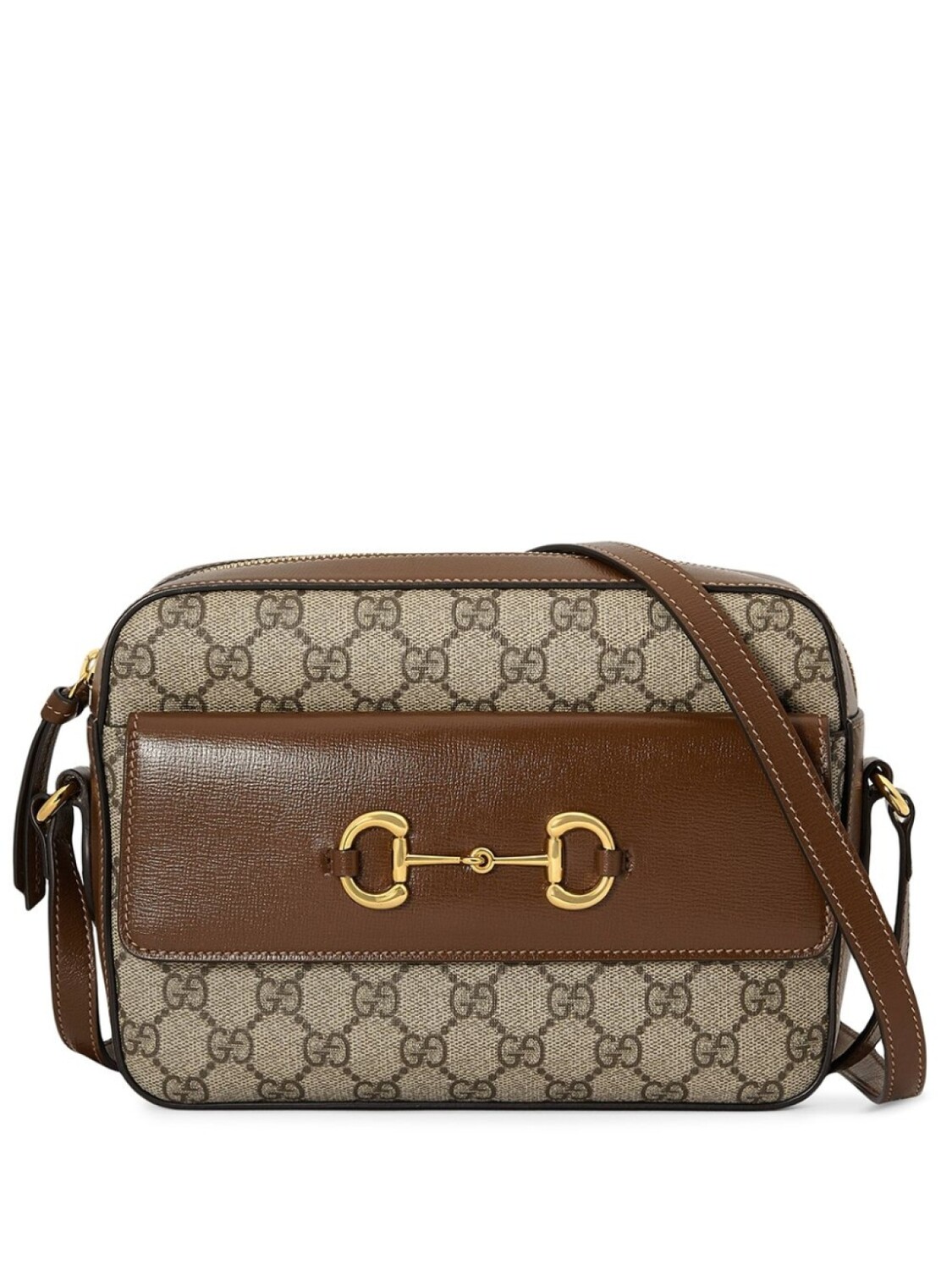 

Маленькая сумка Gucci Horsebit 1955 на плечо, коричневый